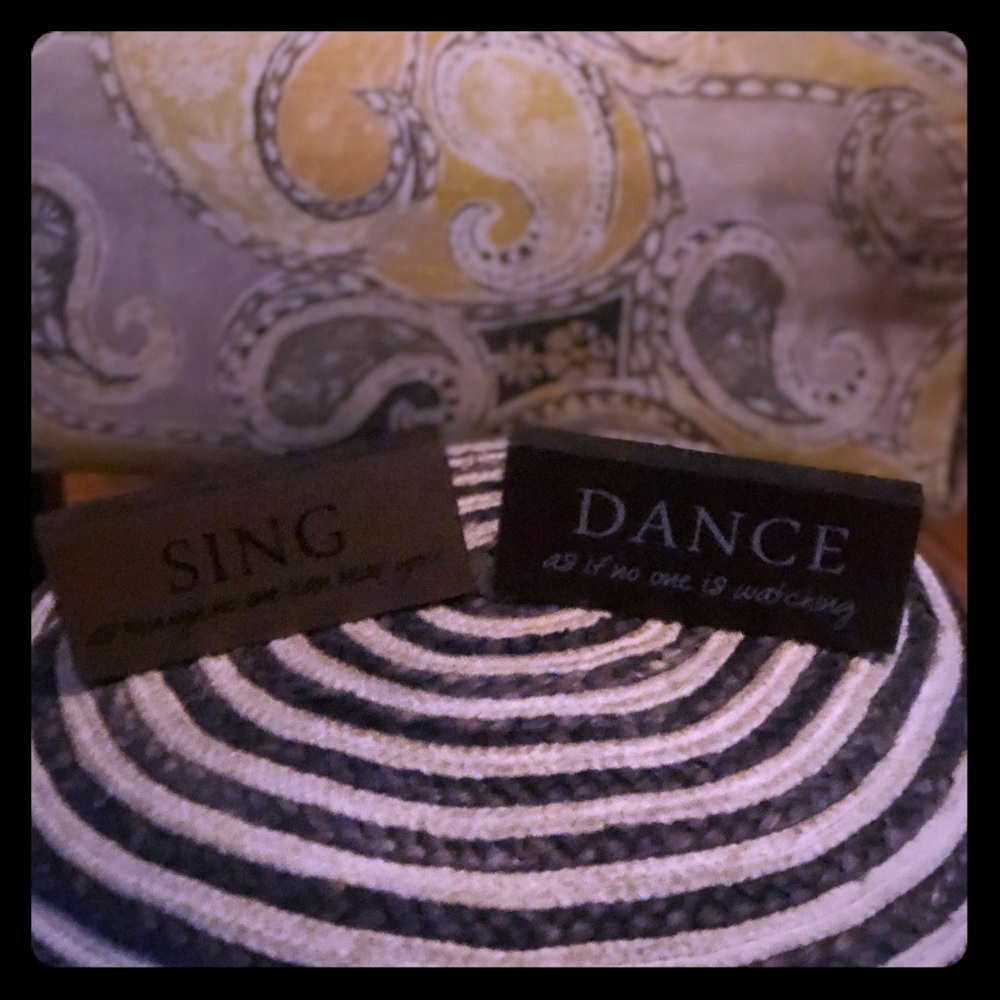 2 wooden decor 4/$25 sale